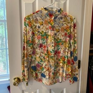 Floral button down